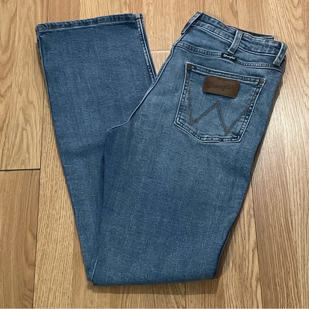 Wrangler Retro Men’s 30x34 (30x33) High Rise Bootcut Jeans Medium Blue Western
